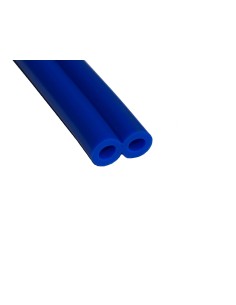 TUBO SILICONA GEMELO 7,6x14 : 7,6x14 mm AZUL (25 m)