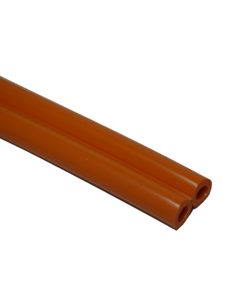 TUBO SILICONA 14x25 mm NARANJA (25 m)